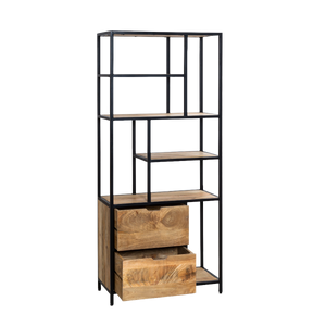 Etagère en bois de manguier et métal Maxence