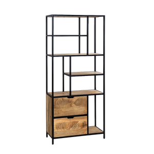 Etagère en bois de manguier et métal Maxence