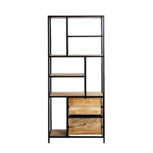 Etagère en bois de manguier et métal Maxence