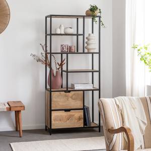 Etagère en bois de manguier et métal Maxence