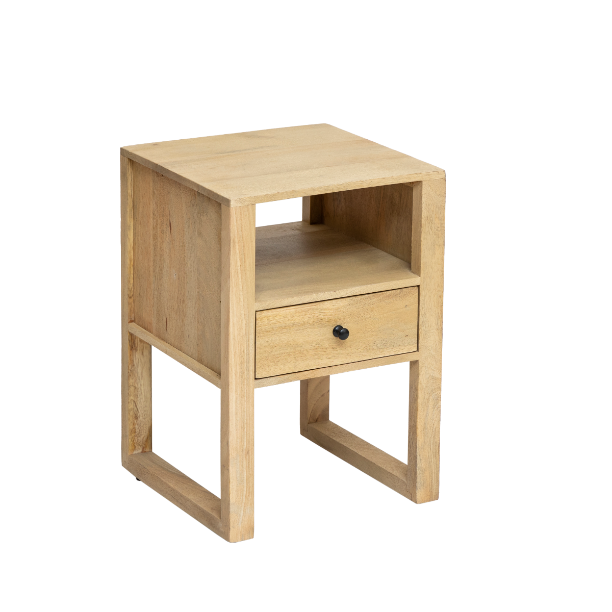 Table de chevet en bois de manguier Amara