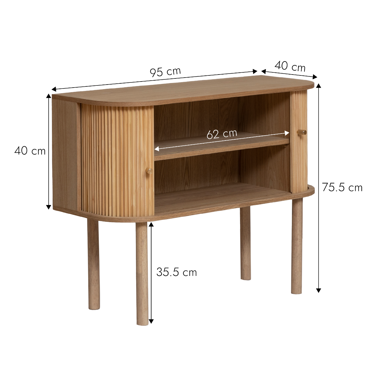 Buffet en bois de pin Colin