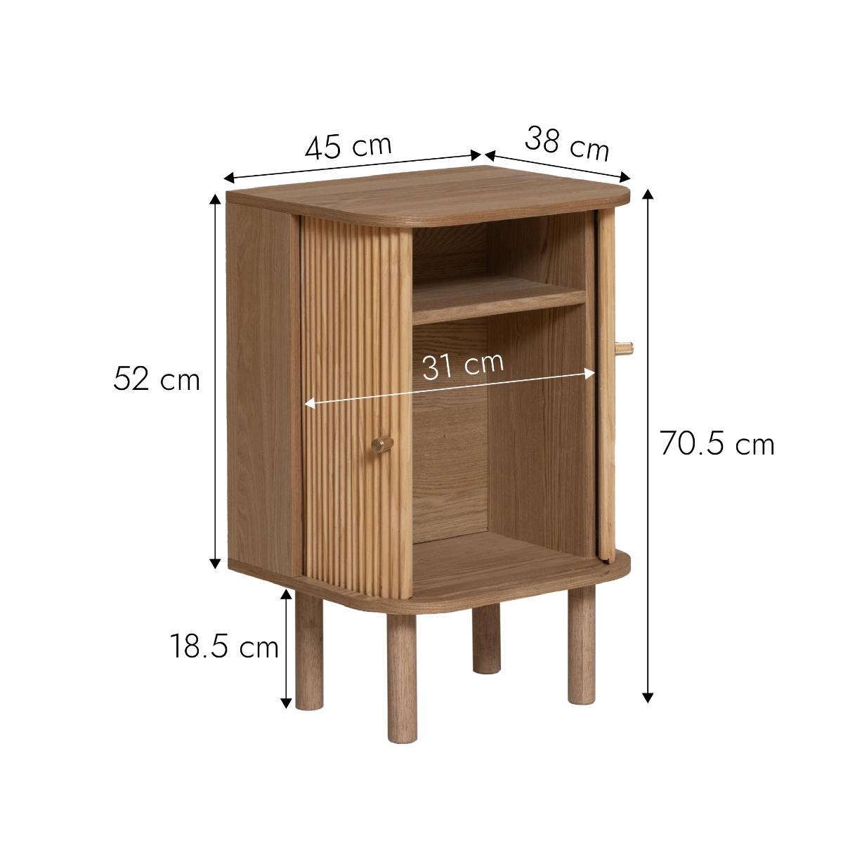 Petite armoire en bois de pin Colin
