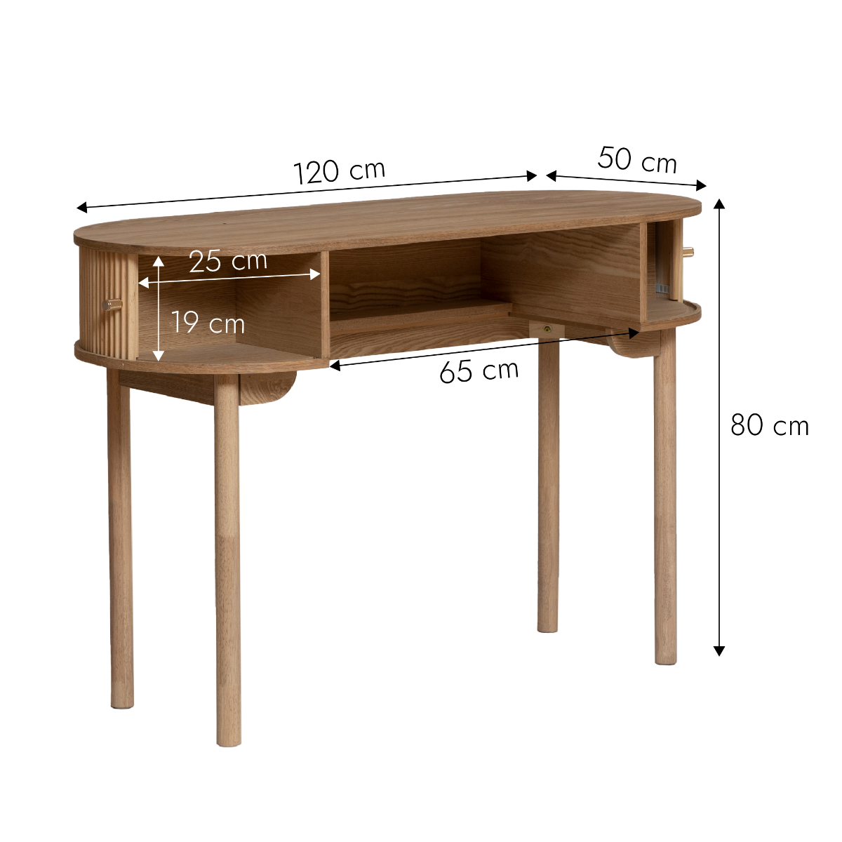 Bureau en bois pin Colin