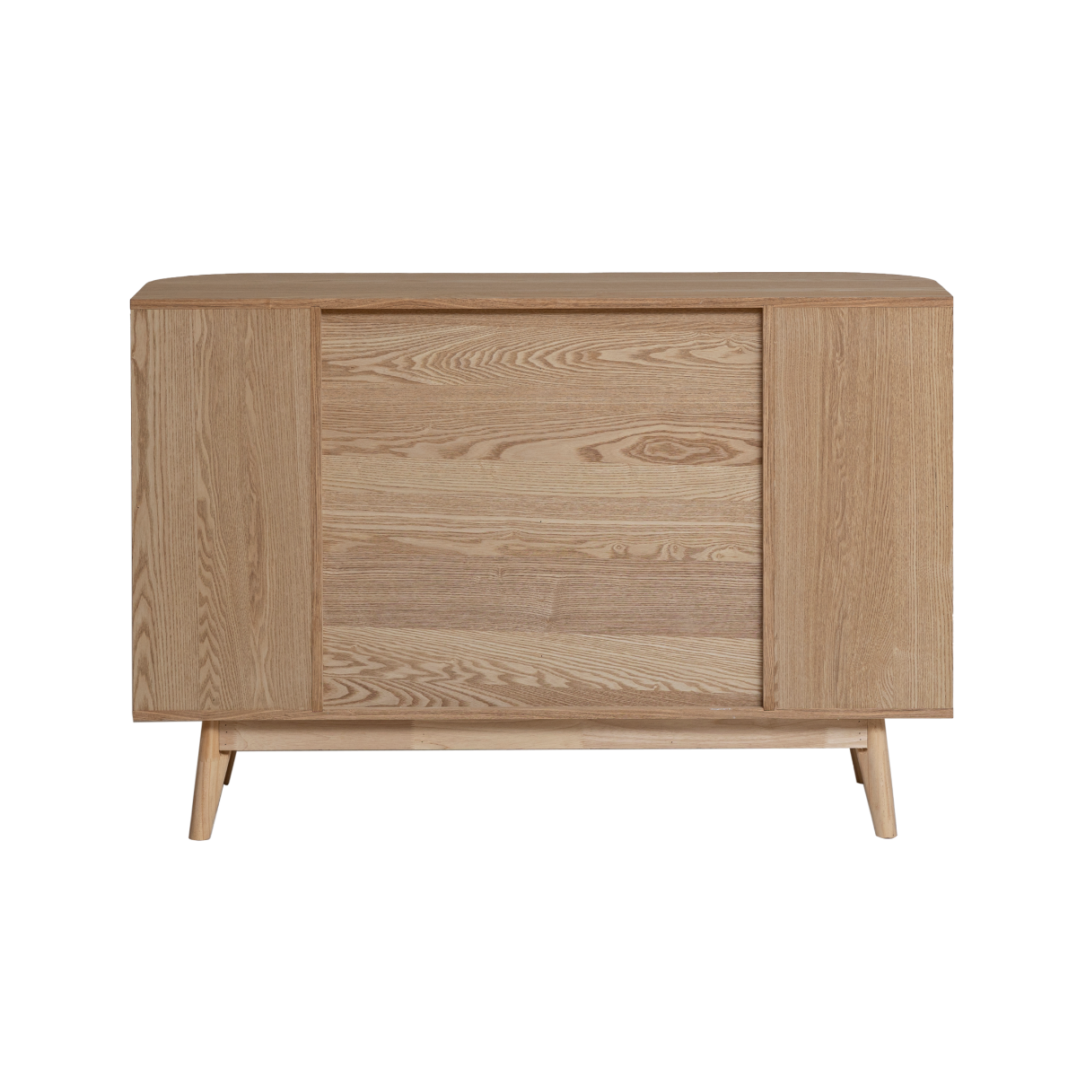 Commode en bois de pin et cannage Guido