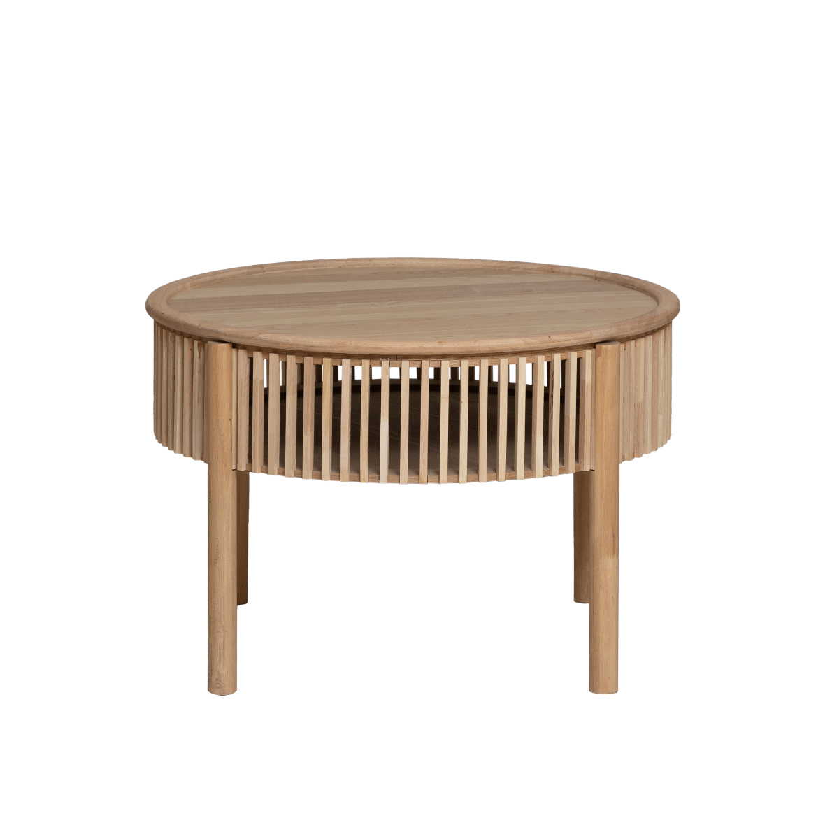 Table basse ronde  en bois de pin Vénus