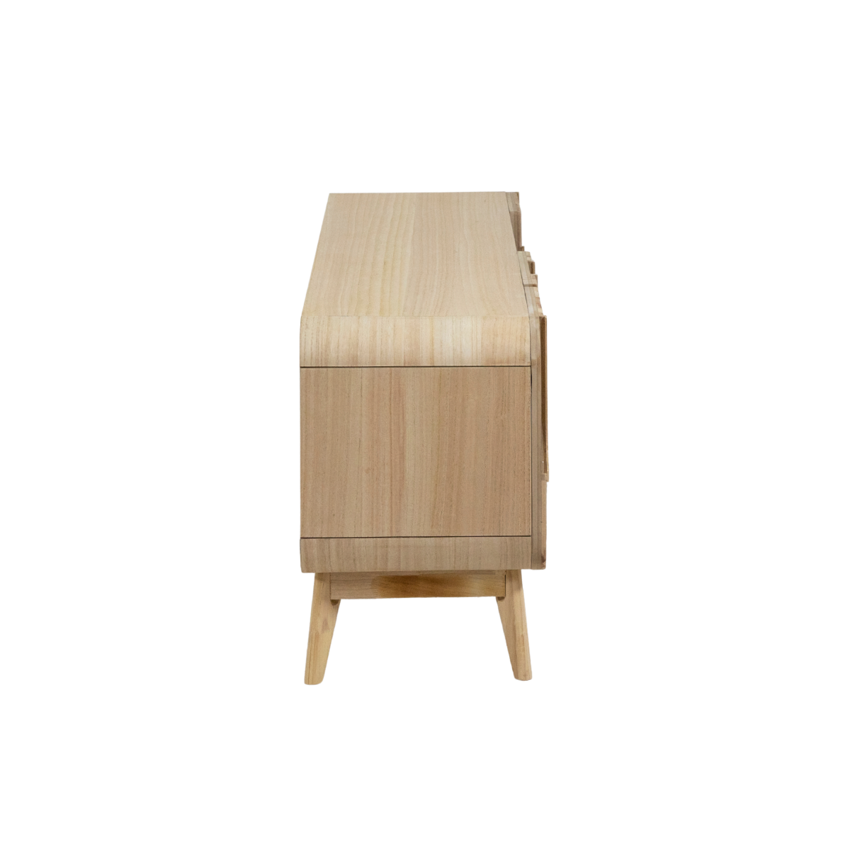 Meuble TV en bois de paulownia Nilo