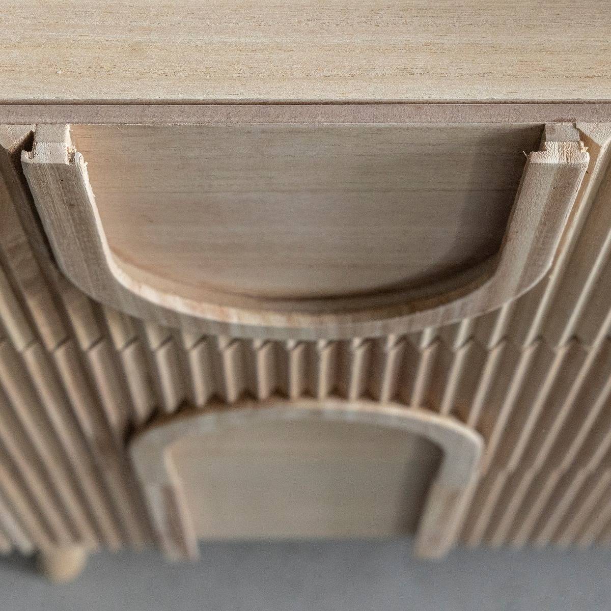 Commode en bois de paulownia Nilo