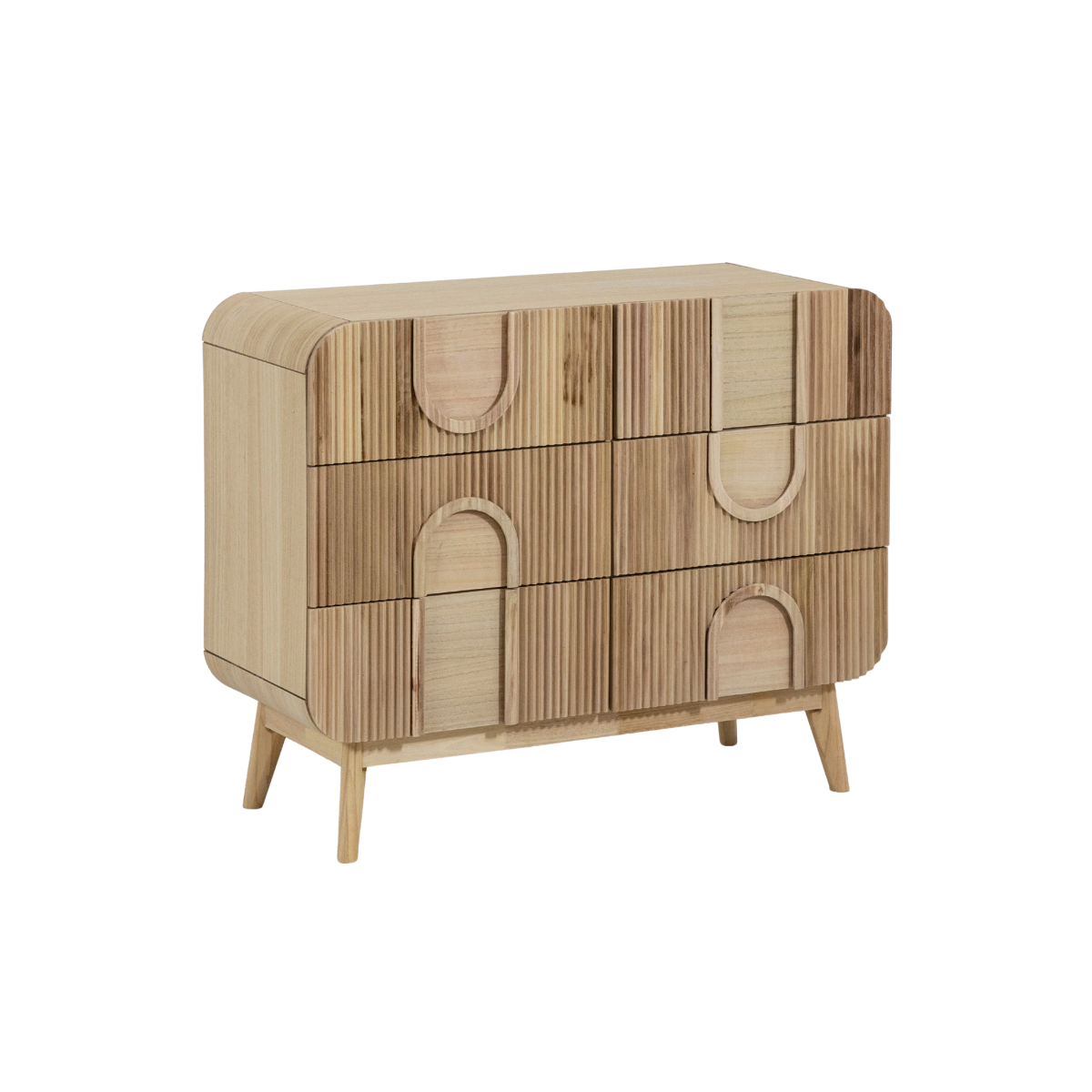 Commode en bois de paulownia Nilo