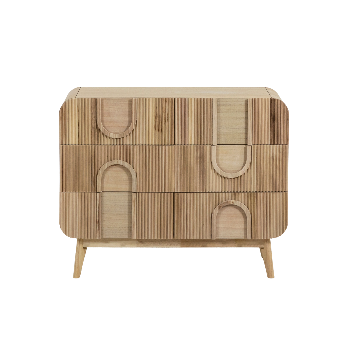 Commode en bois de paulownia Nilo