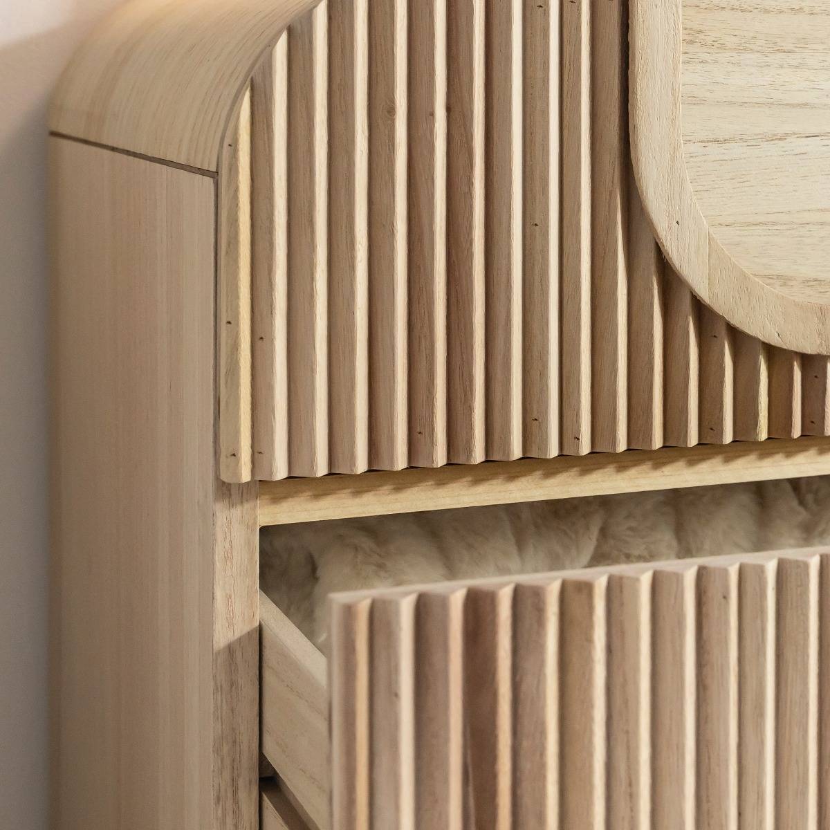 Table de chevet en bois de paulownia Nilo