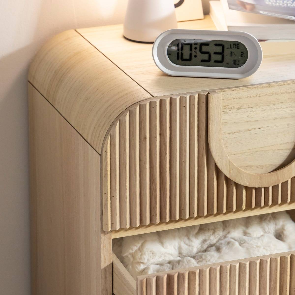 Table de chevet en bois de paulownia Nilo