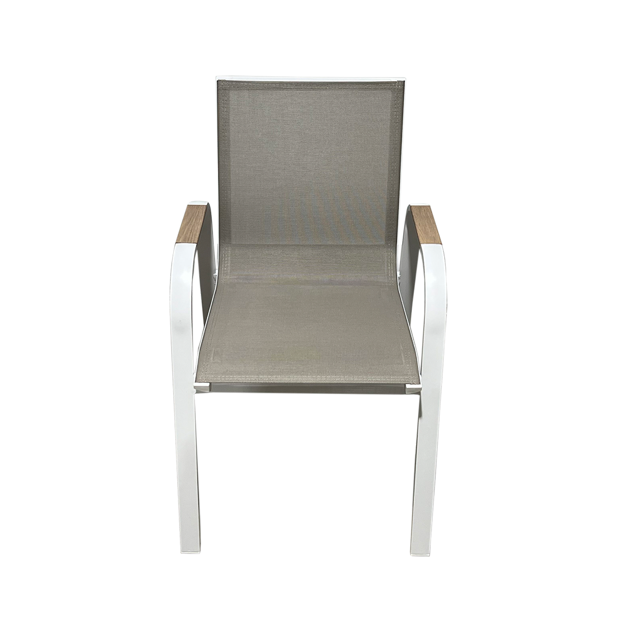 Chaise de jardin blanche en aluminium Ayden (lot de 2)