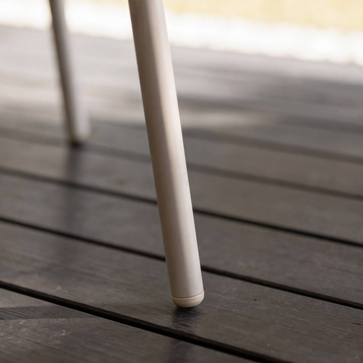 Chaise de jardin en aluminium taupe Kaïa (lot de 2)