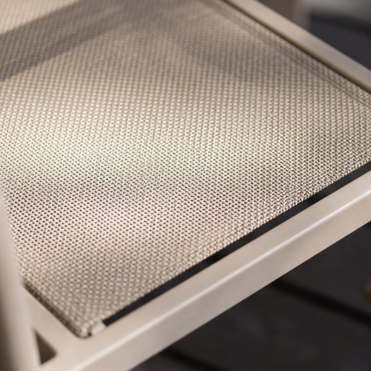 Chaise de jardin en aluminium taupe Kaïa (lot de 2)