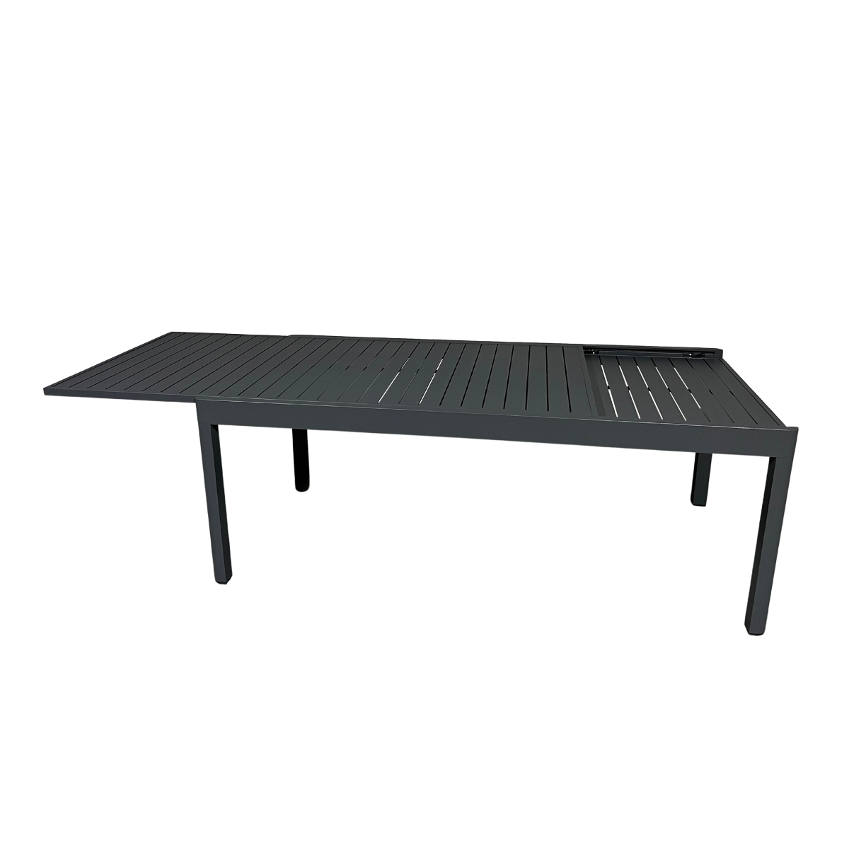 Table de jardin en aluminium rectangulaire gris Kaïa