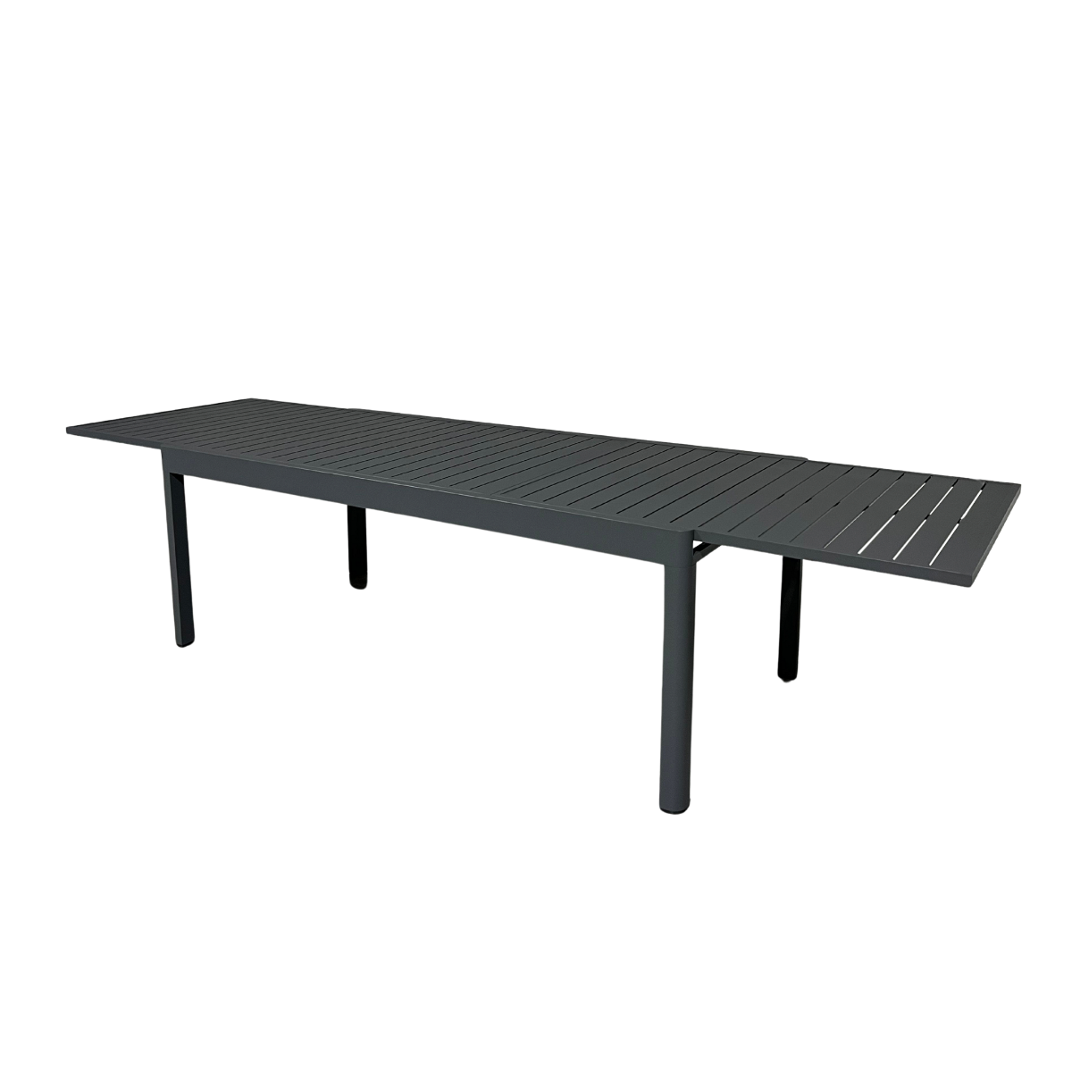 Table de jardin en aluminium rectangulaire gris Kaïa