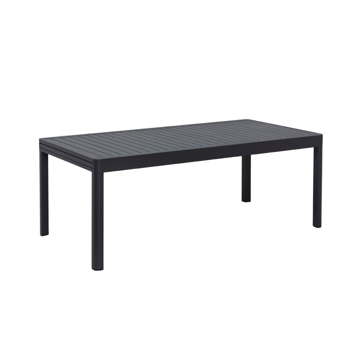 Table de jardin en aluminium rectangulaire gris Kaïa