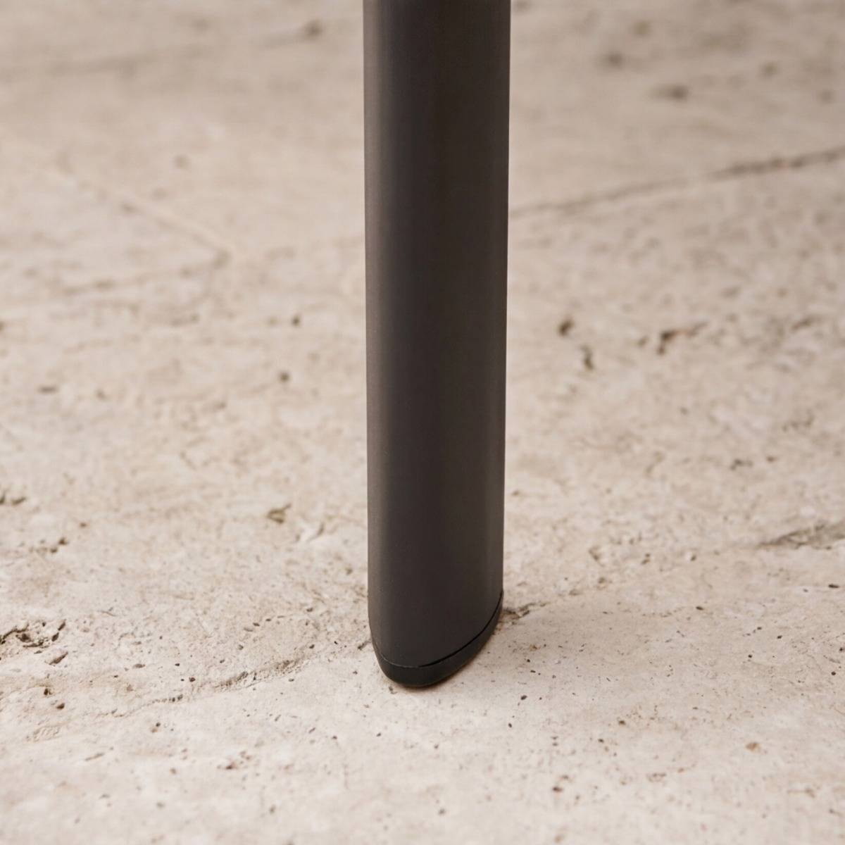 Table de jardin en aluminium gris Kaïa