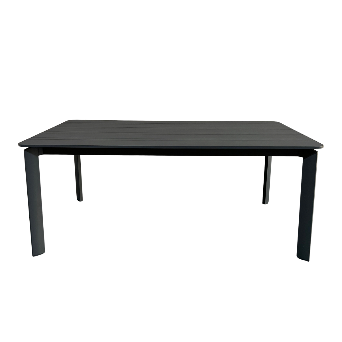 Table de jardin en aluminium gris Kaïa