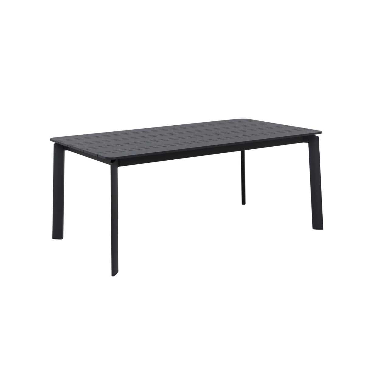 Table de jardin en aluminium gris Kaïa