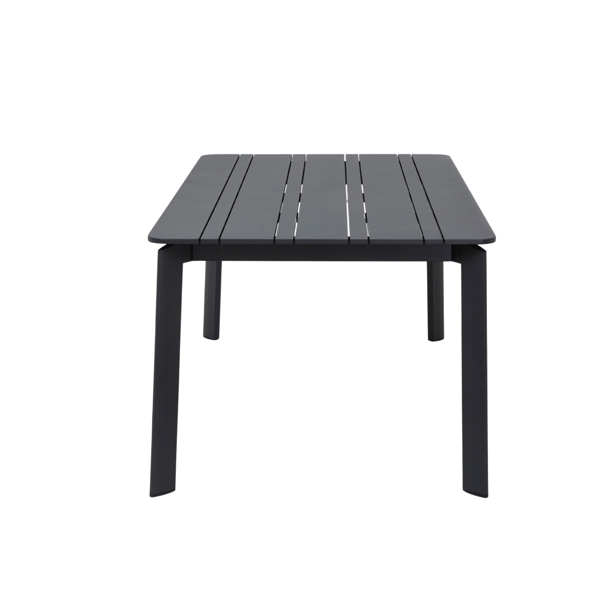 Table de jardin en aluminium gris Kaïa