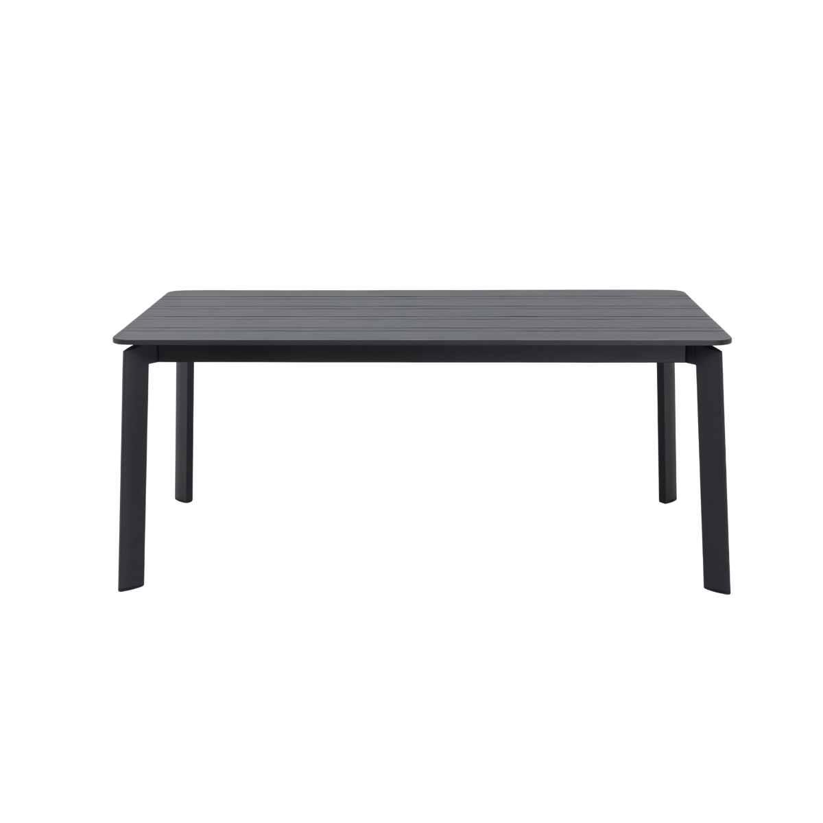 Table de jardin en aluminium gris Kaïa