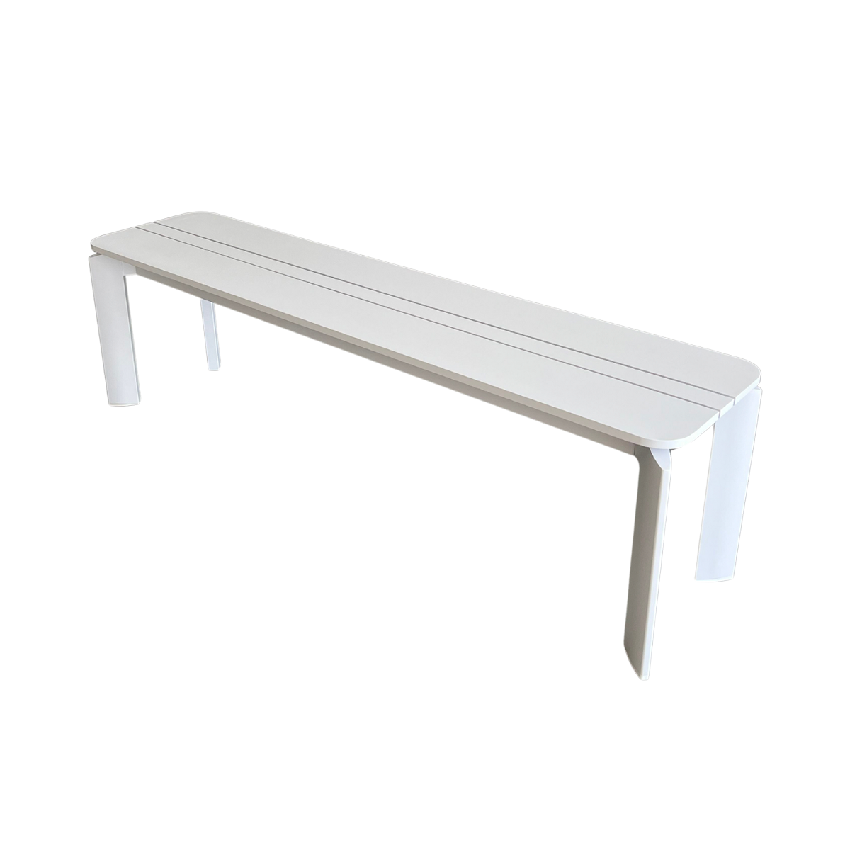 Banc en aluminium blanc Apollon