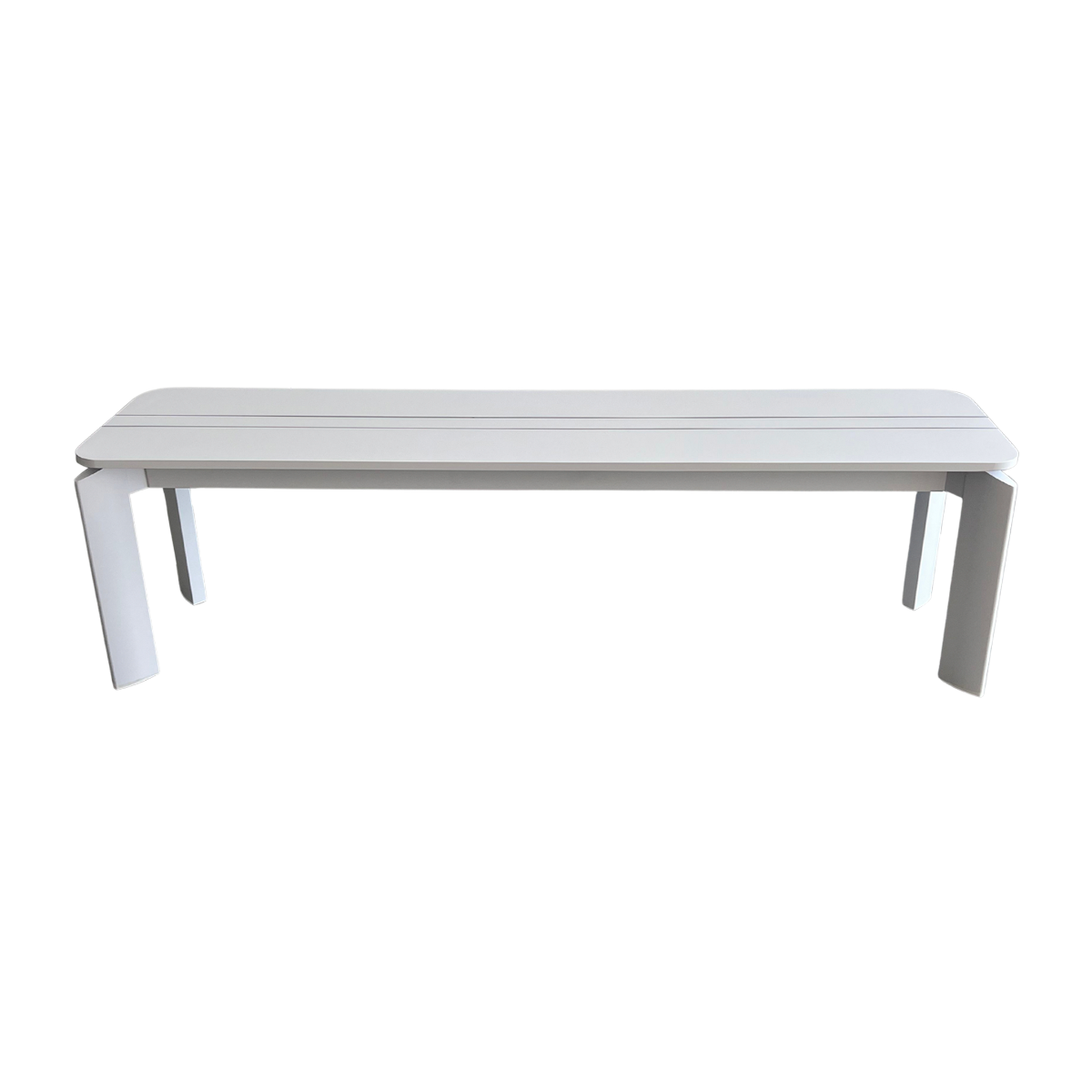 Banc en aluminium blanc Apollon