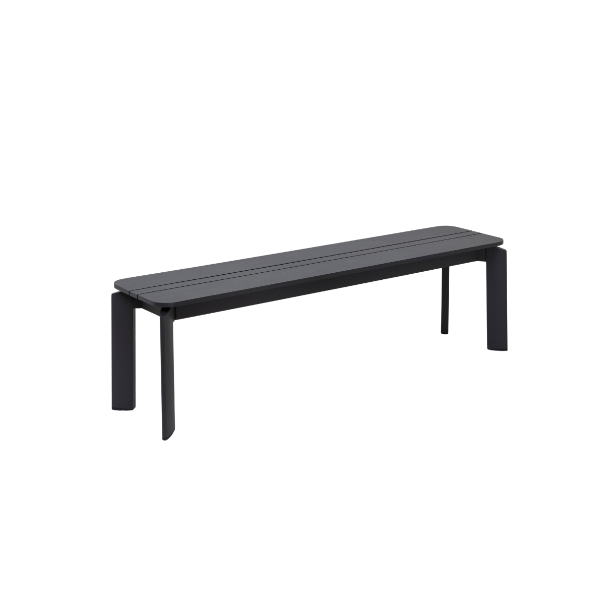 Banc en aluminium gris Apollon 