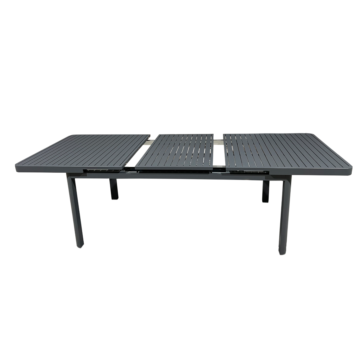 Table de jardin en aluminium gris foncé Kaïa