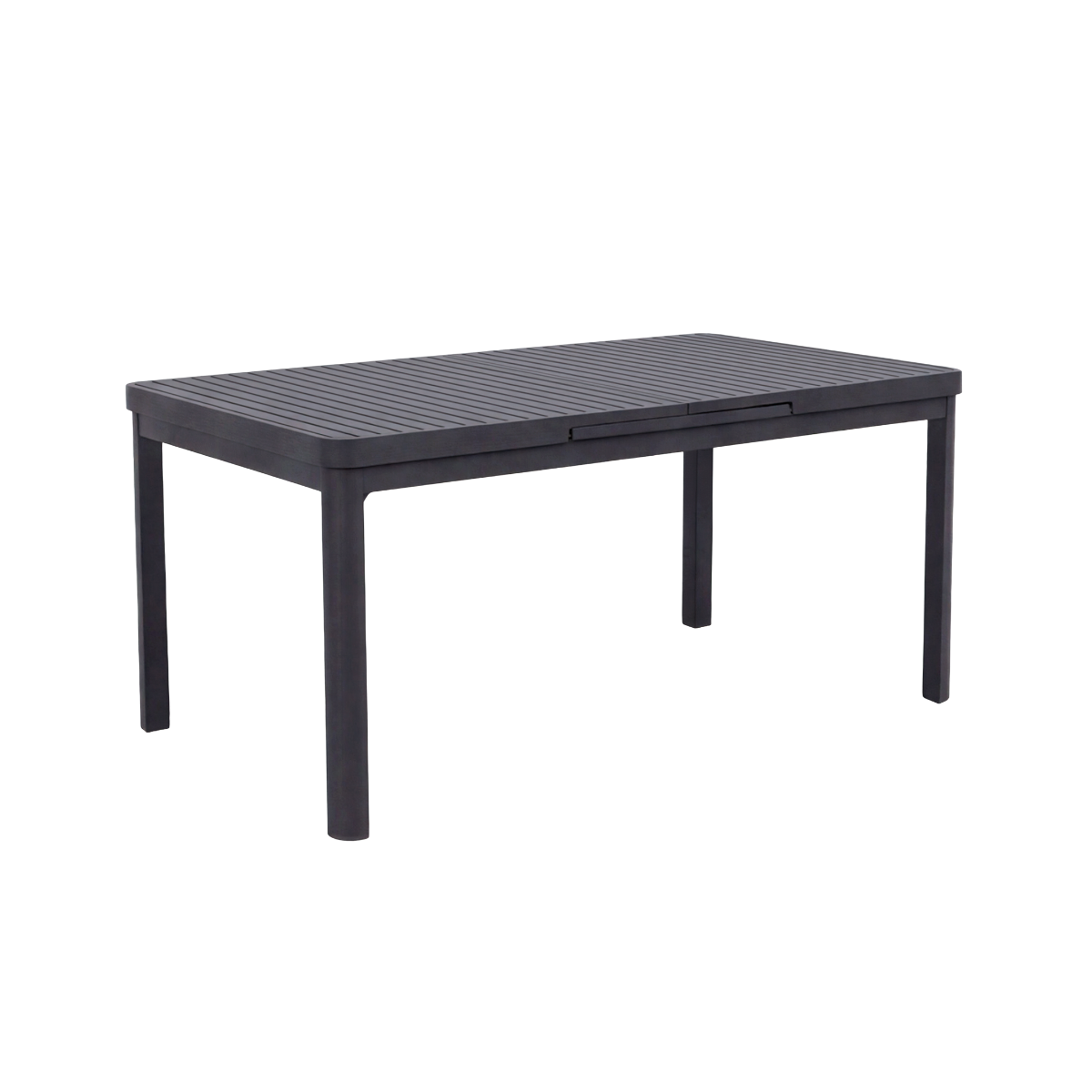 Table de jardin en aluminium gris foncé Kaïa
