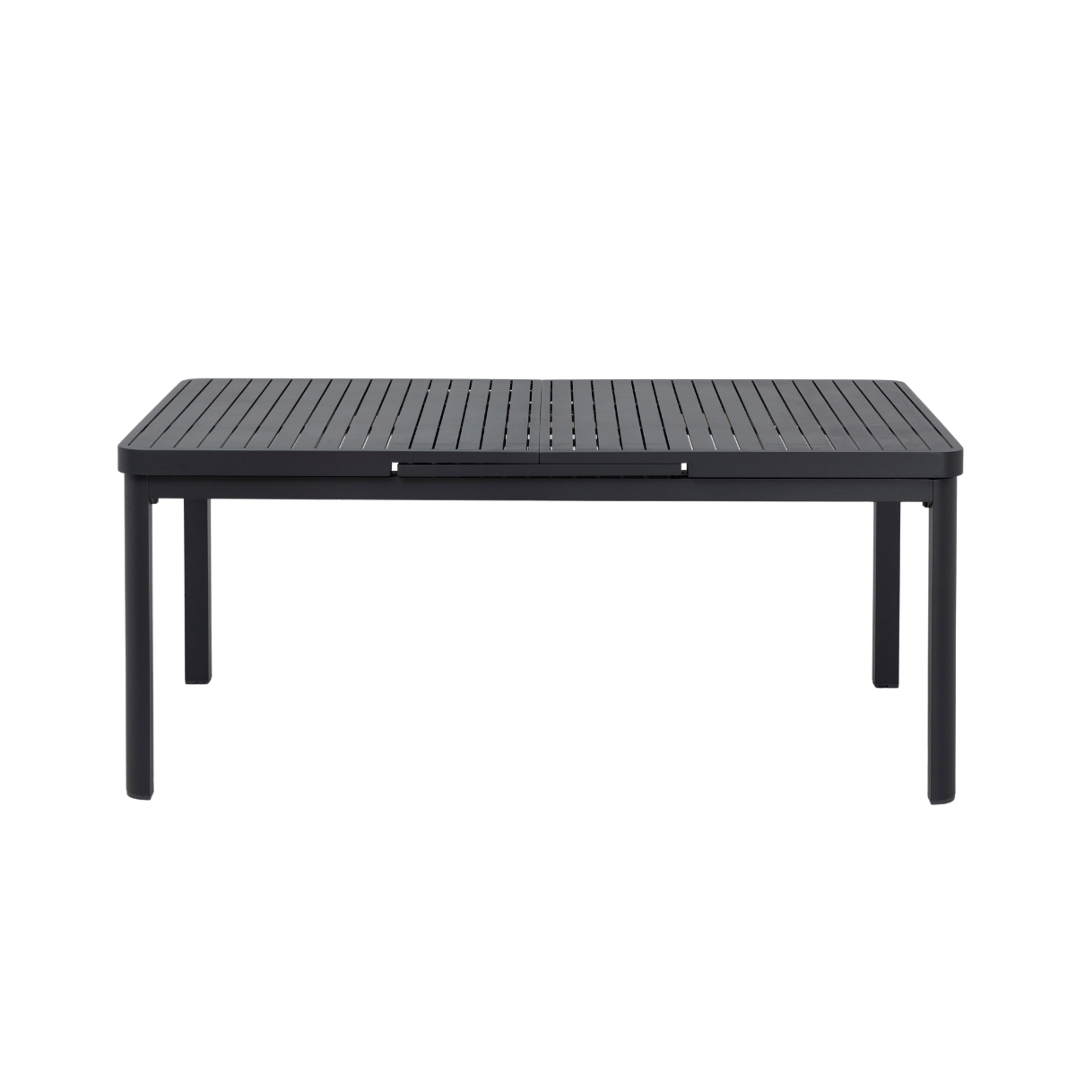 Table de jardin en aluminium gris foncé Kaïa