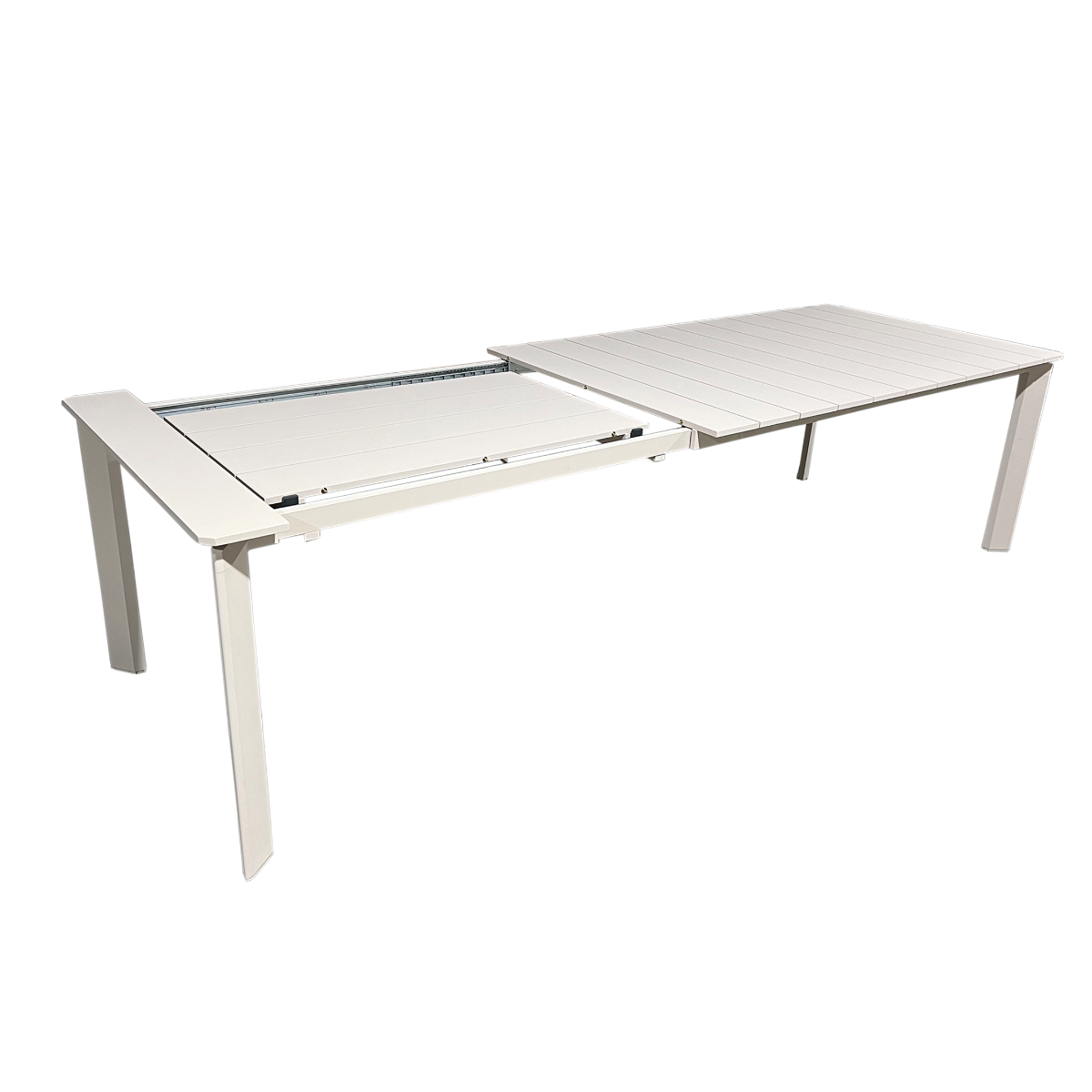 Table de jardin en aluminium taupe Kaïa