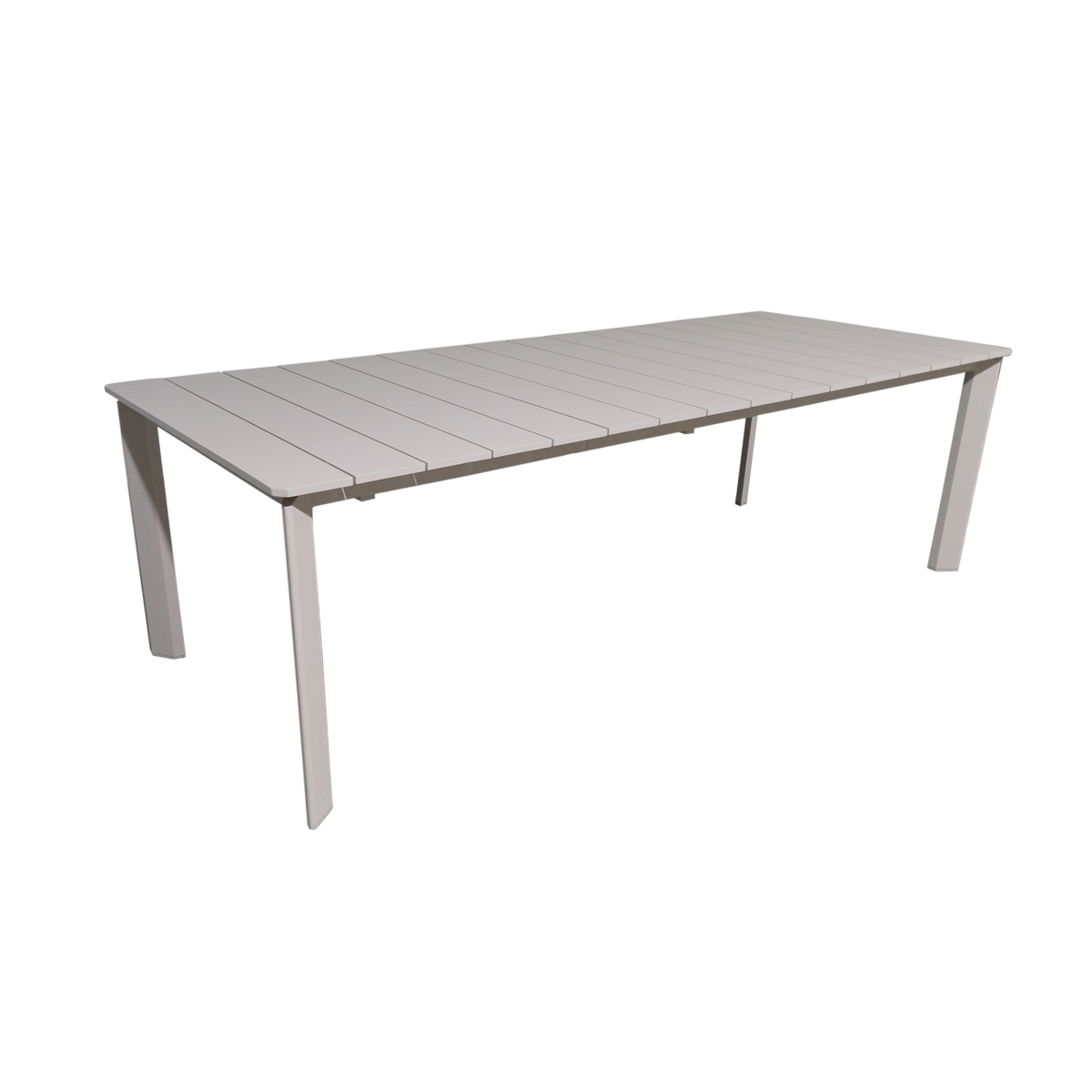 Table de jardin en aluminium taupe Kaïa