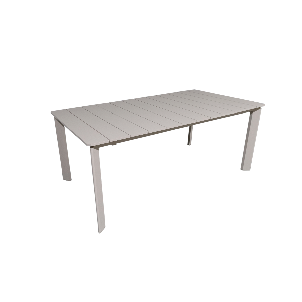 Table de jardin en aluminium taupe Kaïa