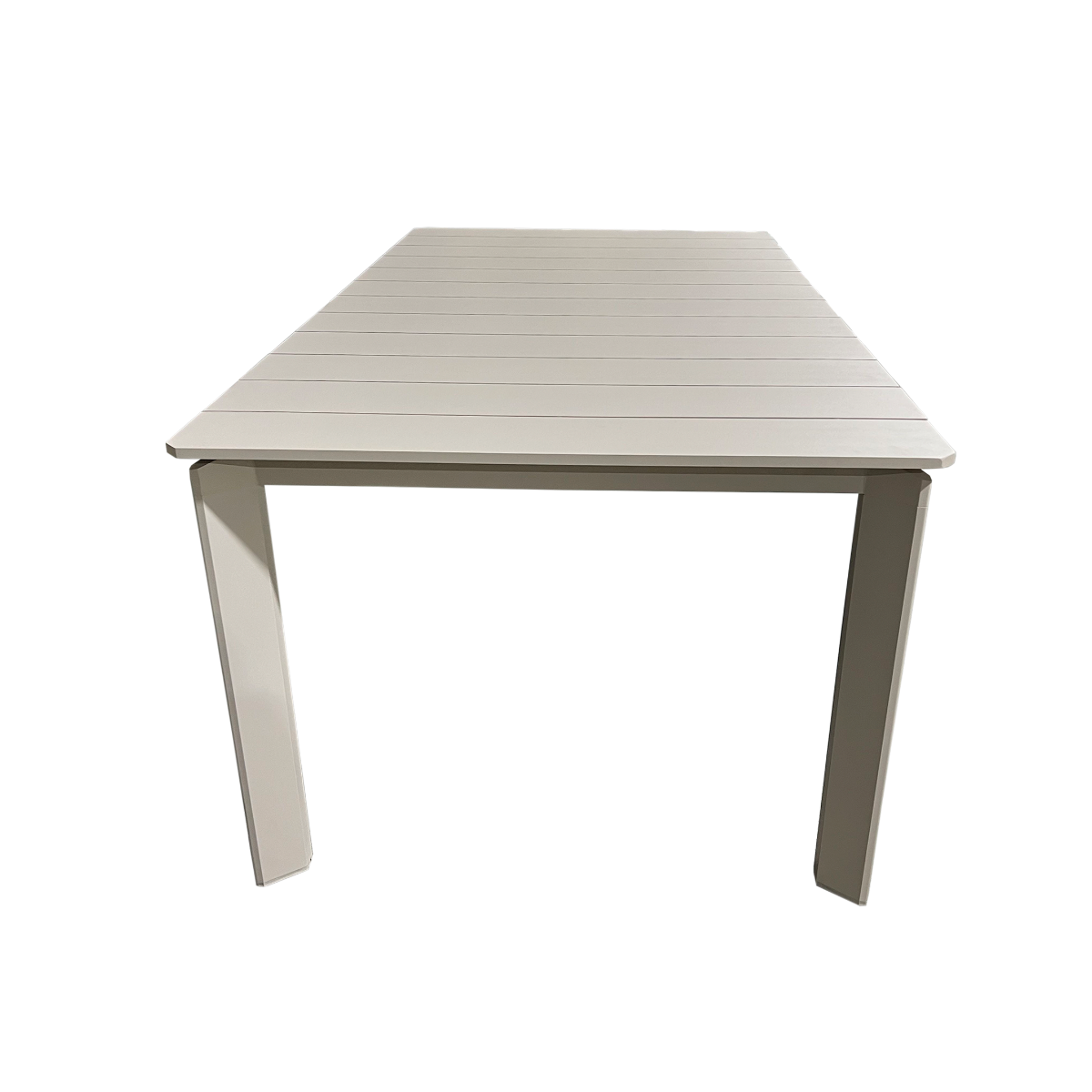 Table de jardin en aluminium taupe Kaïa