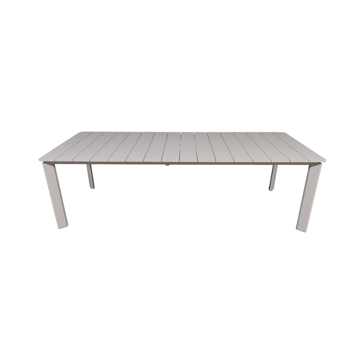 Table de jardin en aluminium taupe Kaïa