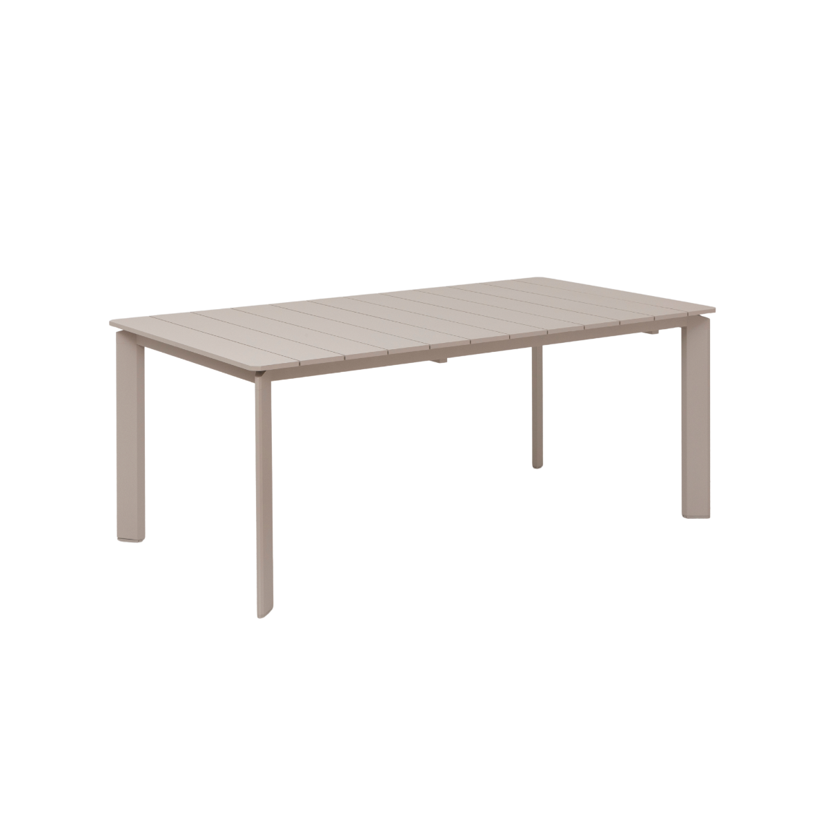 Table de jardin en aluminium taupe Kaïa