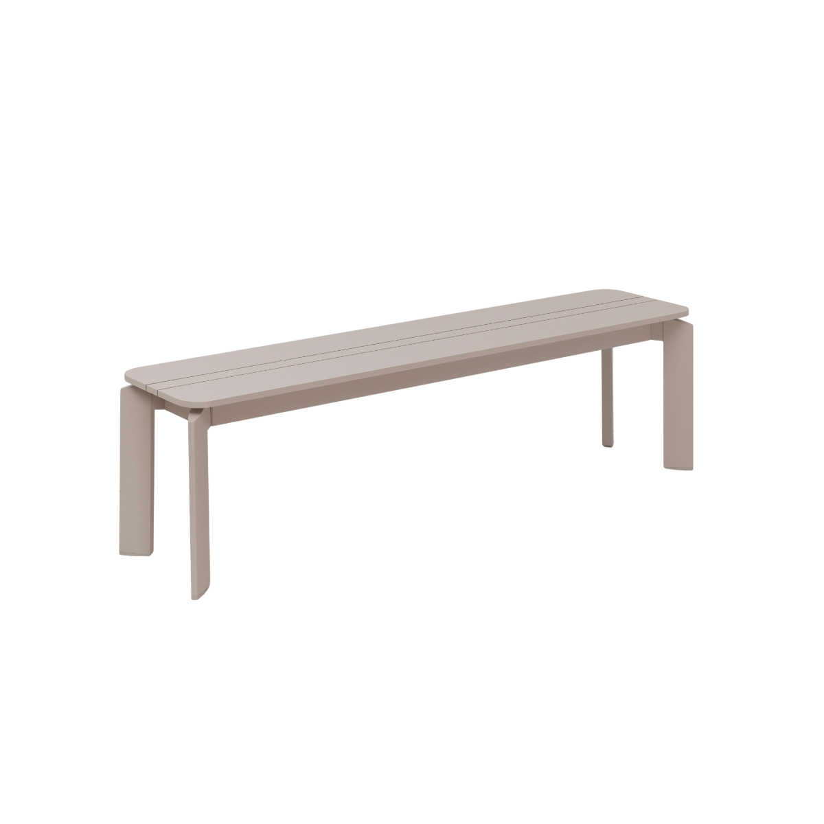 Banc en aluminium taupe Apollon