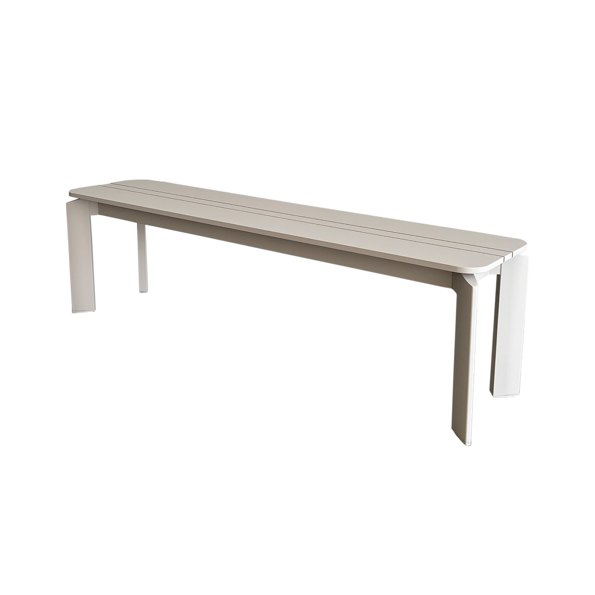 Banc en aluminium taupe Apollon