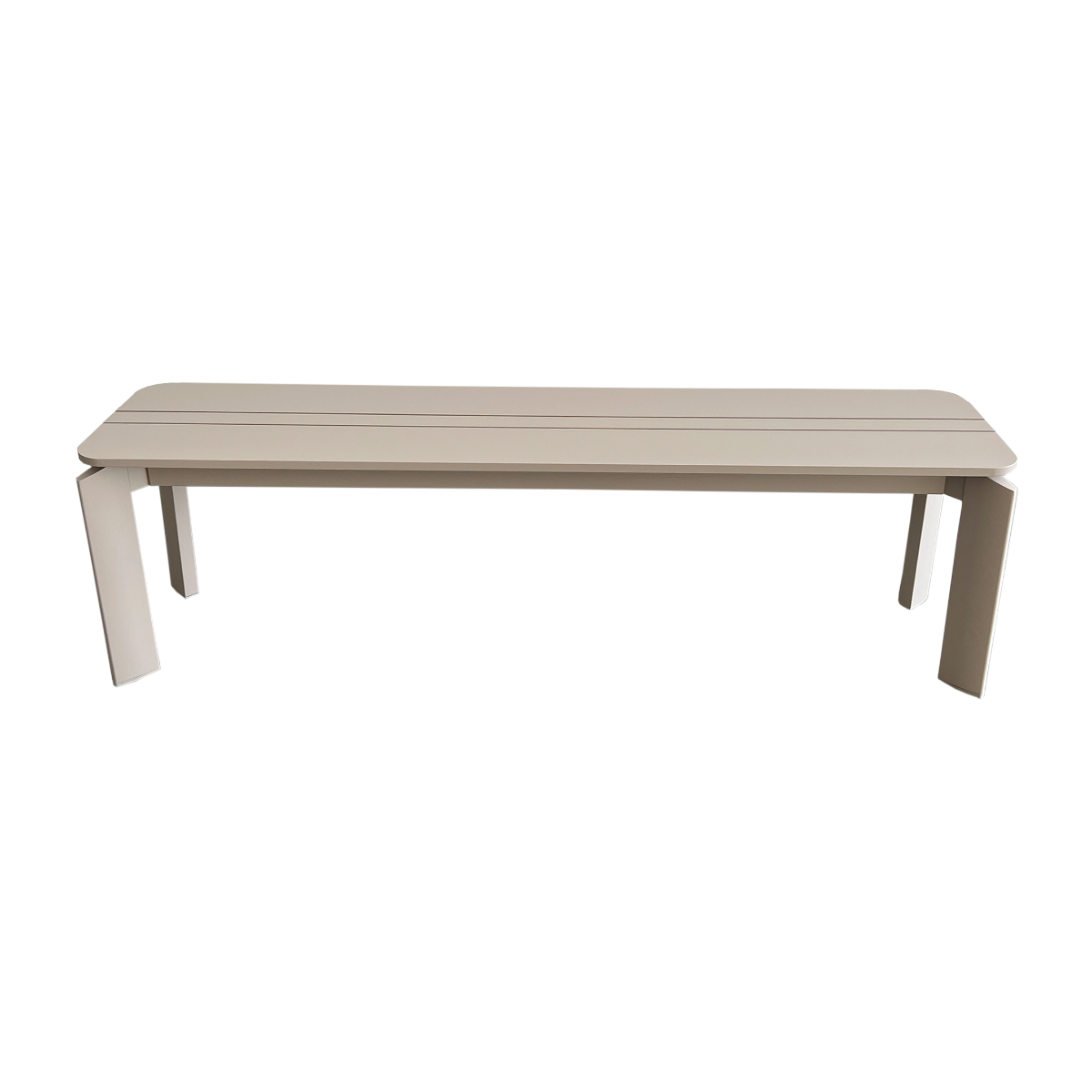 Banc en aluminium taupe Apollon