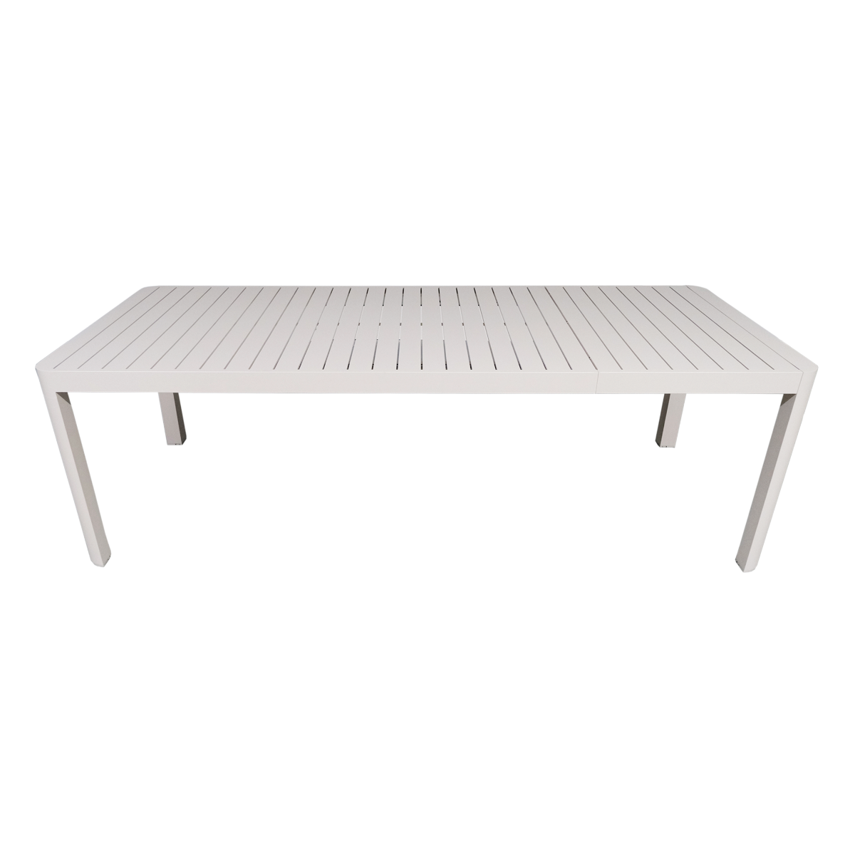 Table de jardin rectangulaire en aluminium taupe Kaïa