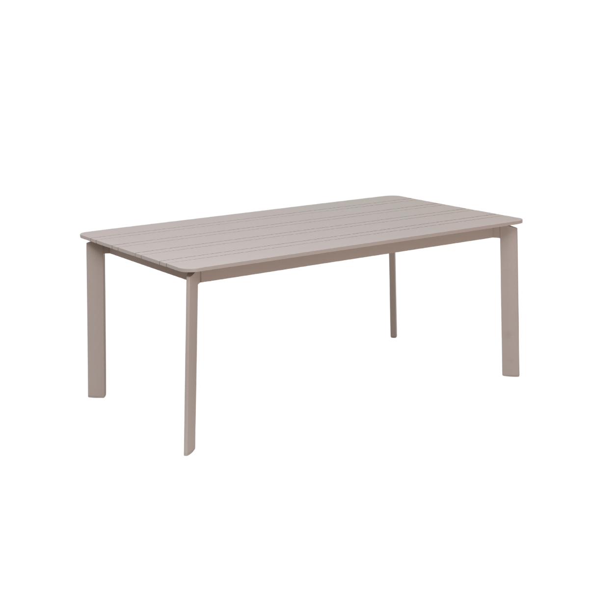 Table de jardin en aluminium taupe 8 places Kaïa