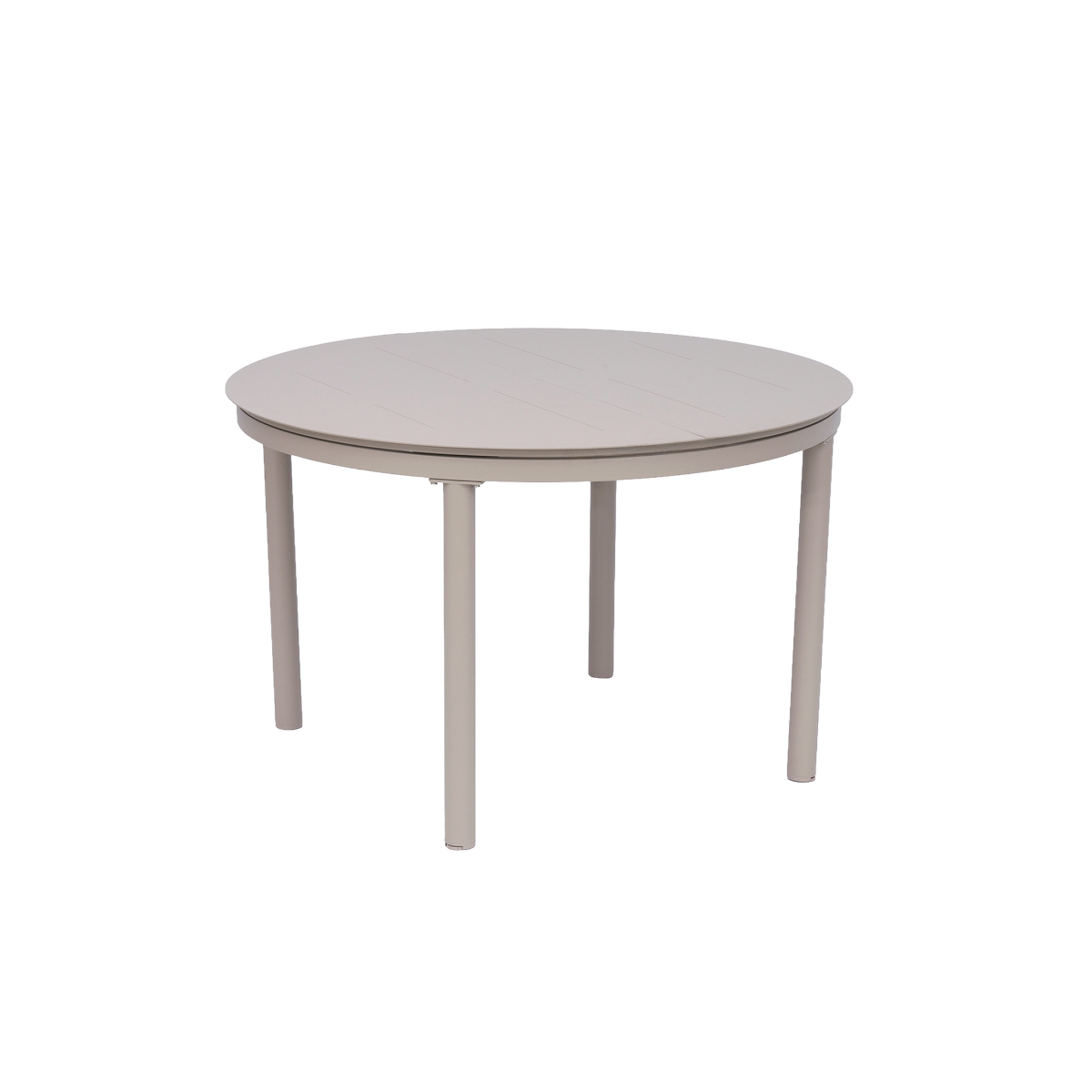 Table ronde en aluminium taupe Kaïa