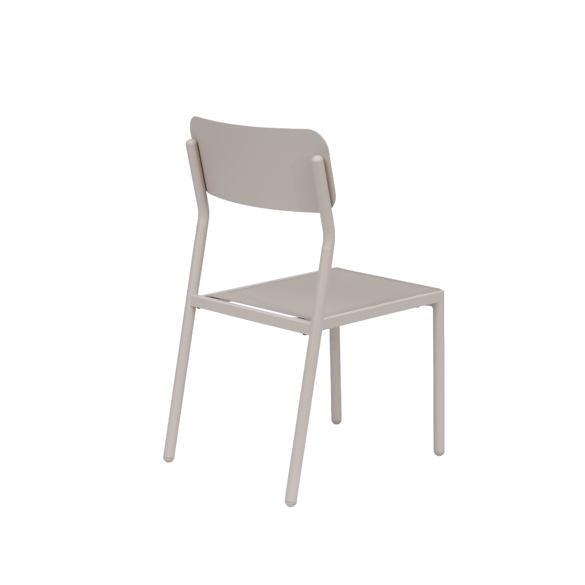 Chaise de jardin aluminium taupe Kaïa (lot de 2)