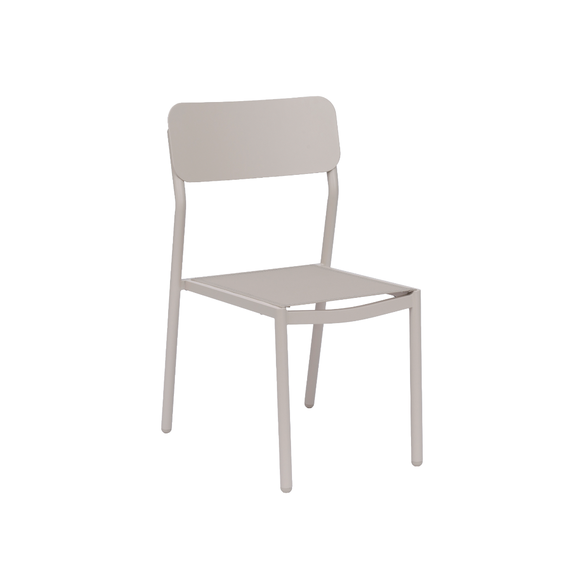 Chaise de jardin aluminium taupe Kaïa (lot de 2)