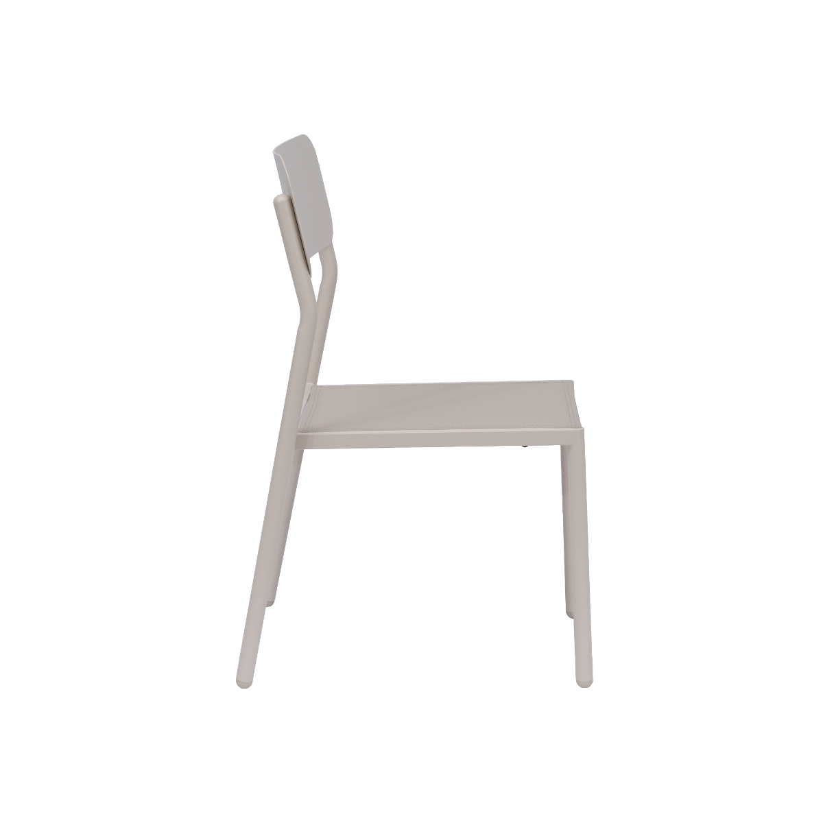 Chaise de jardin aluminium taupe Kaïa (lot de 2)
