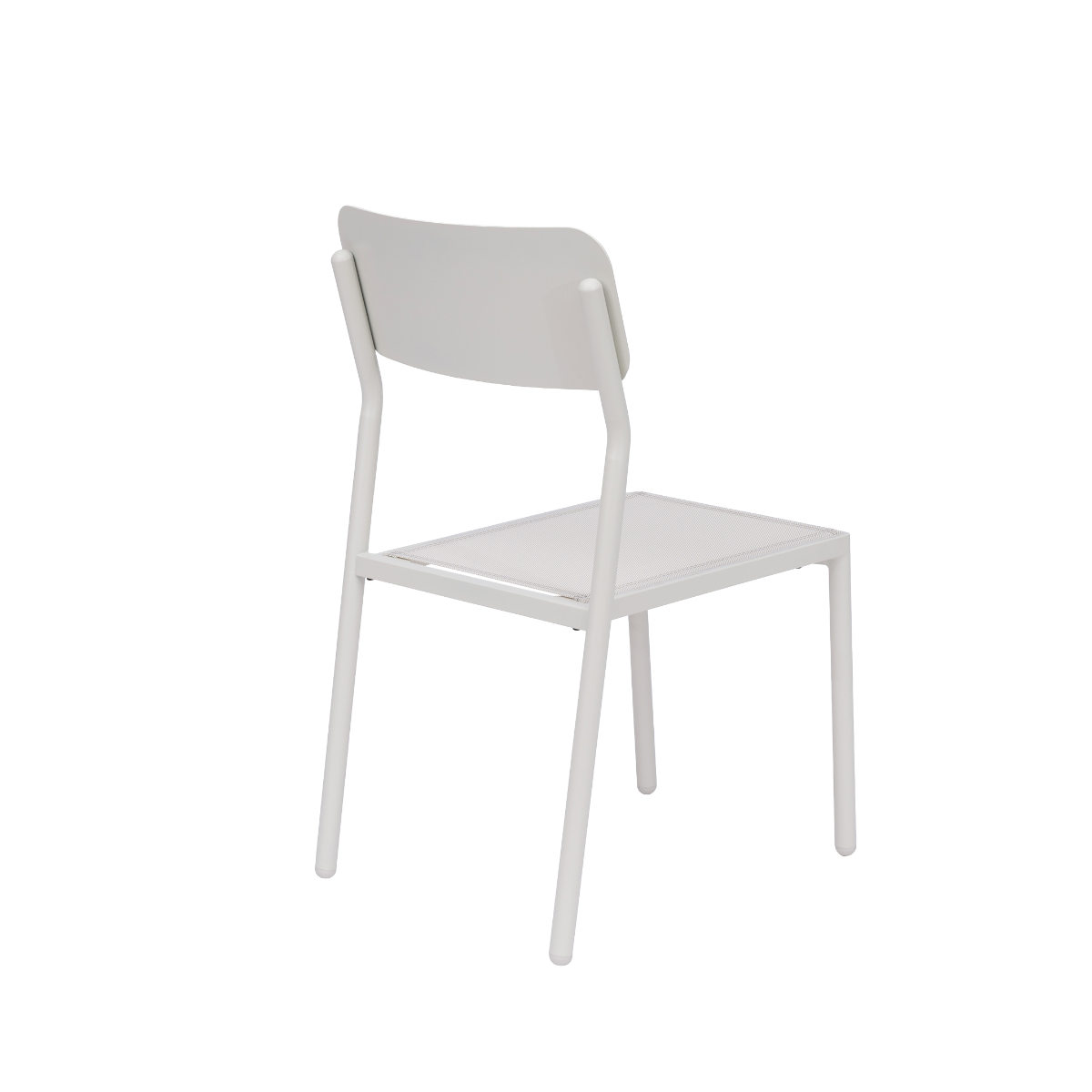 Chaise de jardin en aluminium blanc cassé Kaïa (lot de 2)