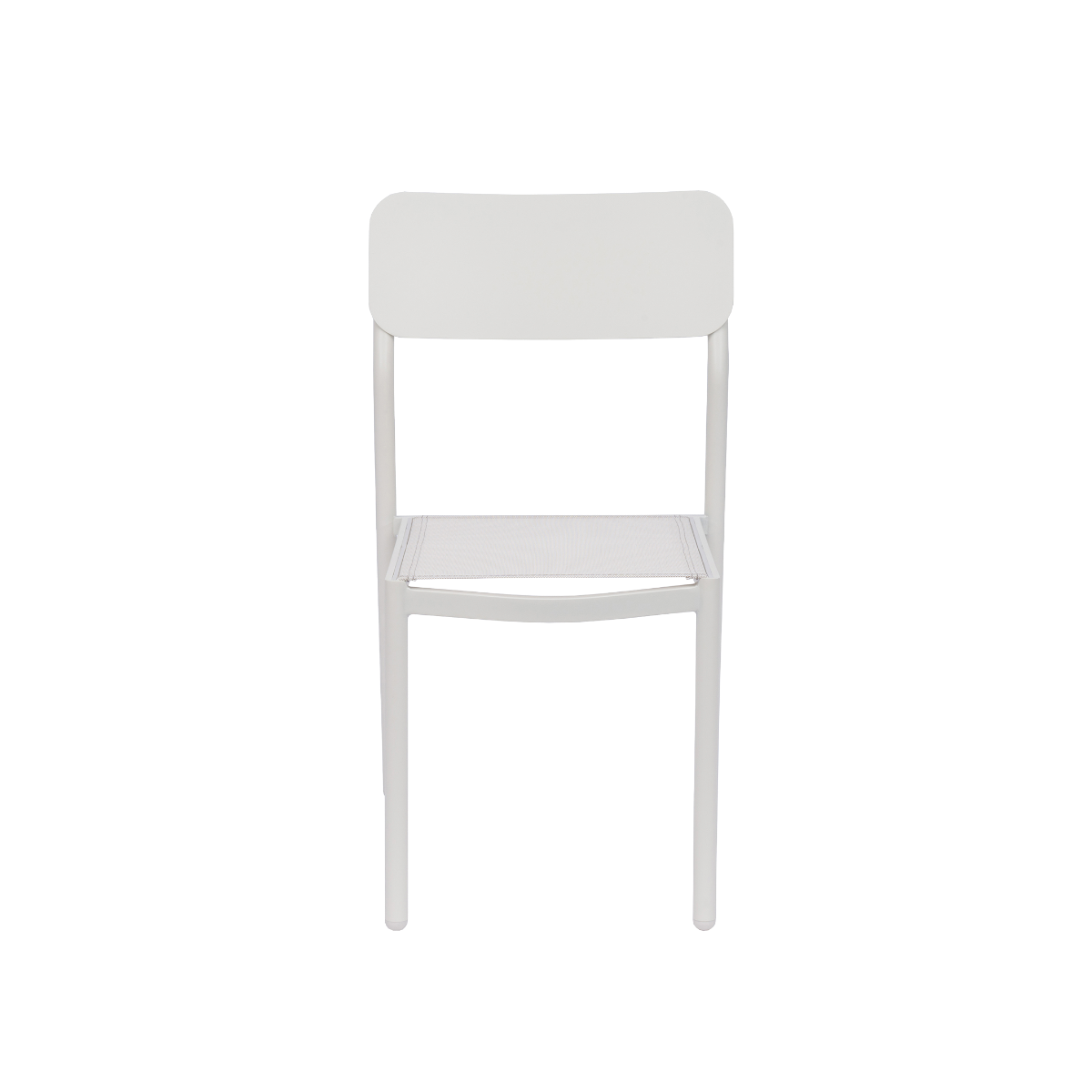 Chaise de jardin en aluminium blanc cassé Kaïa (lot de 2)